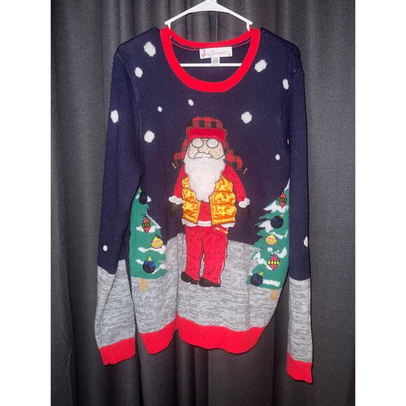 Ugly Christmas Sweater Xmas Size Large - Picture 1 of 3